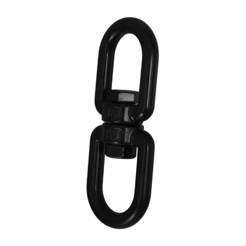 Mikikit Schwerlast Drehbarer Schaukelhaken mit Doppeltem Auge Aufhängering für Hängematten Schaukelstühle und Outdoor Anwendungen Verhedderungsfreier Drehverbinder von Mikikit