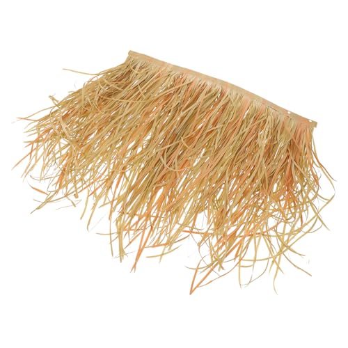 Mikikit Simuliertes Stroh Dachmatte Wetterfeste Künstliche Reetdachplatten für Garten Terrasse und Pavillon Langlebige DIY Dachabdeckung Natürliche Pflegeleicht Vielseitige Outdoor von Mikikit