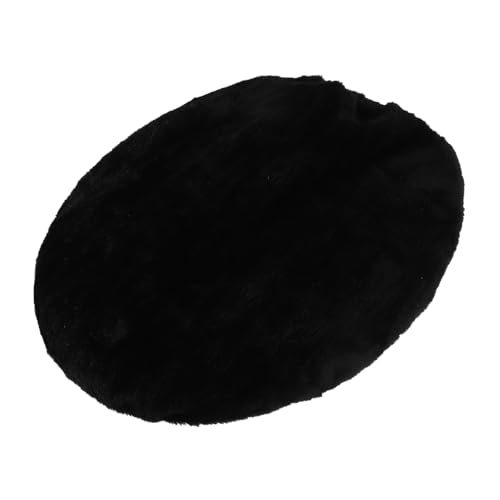 Mikikit Toilettenabdeckung Staubbedeckung toilettendeckel Toilettenschüssel Sitz Deckelwache Austausch Toilettensitzdeckelabdeckung Elastic Toilet Deckelabdeckung Polyester Black von Mikikit