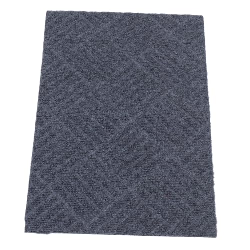 Mikikit Türmatte Fußmatte Inneneingang Veranda-Teppich Fußmatten Inneneingang Eingangsbereich Teppich Türvorleger Außenmatten für den Hauseingang Polyester Grey von Mikikit