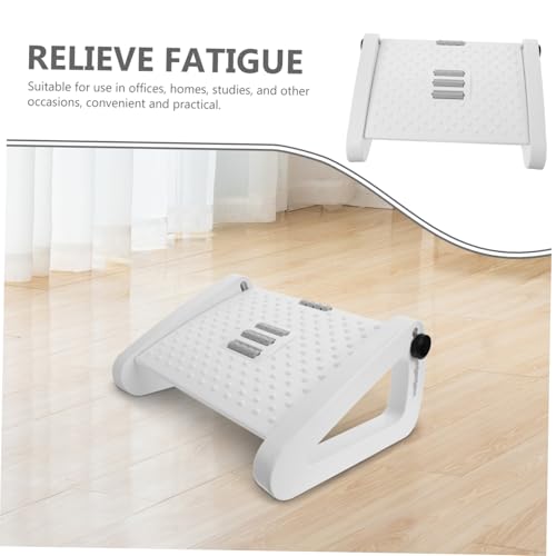 Mikikit Verstellbarer Rutschfester Massage Fußhocker aus Kunststoff Ergonomischer Tritthocker für Büro und Zuhause Dreieckiger Fußtritt mit Hoher Stabilität und Abgerundeten Kanten für von Mikikit