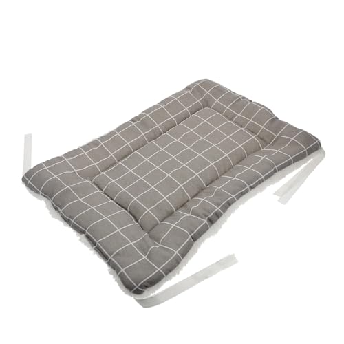 Mikikit Warmer Dicker Doppelseitiger Katzen und Hundeschlafplatz Flauschige Haustiermatte für Käfig Gemütliches Kuschelkissen für Winter rutschfest für Katzenkäfig und Welpen von Mikikit