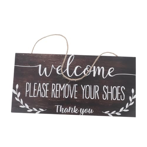 Mikikit Zieh Deine Schuhe Aus Und Hänge Das Türschild Auf Schlafzimmertürschild „Schuhe Ausziehen“ Zum Aufhängen Türschild „Bitte Ziehen Sie Ihre Schuhe Aus“ „Schuhe Ausziehen“ – von Mikikit