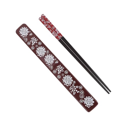 Mikinona 1 Satz Holzstäbchen -Set Multifunktions-Essstäbchen Essstäbchen zu Hause Essstäbchen für Haushaltsnahrung Essstäbchen aus Holz Multifunktions-Dinner-Essstäbchen Abs rot von Mikinona