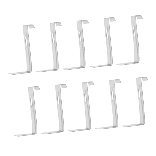 Mikinona 10 Stück Teiliges Edelstahl Dachrinnen clips Rutschfest Schneefanggitter Dachziegel Befestigungshaken Langlebig Wetterfest für Schneeschutz und Sichere Dachmontage Mikinona 10 Stück Teiliges Edelstahl Dachrinnen clips Rutschfest Schneefanggitter Dachziegel Befestigungshaken Langlebig Wetterfest für Schneeschutz und Sichere Dachmontage von Mikinona