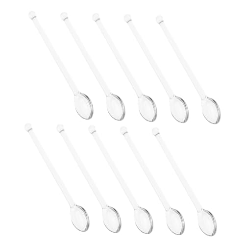 Mikinona 10 Stück Teiliges Rührlöffel Hitzebeständig Transparent für Kaffee Tee Milch Robuste Glasstäbchen für Zuhause und Party Leicht zu Reinigen Elegantes Design Mikinona 10 Stück Teiliges Rührlöffel Hitzebeständig Transparent für Kaffee Tee Milch Robuste Glasstäbchen für Zuhause und Party Leicht zu Reinigen Elegantes Design von Mikinona