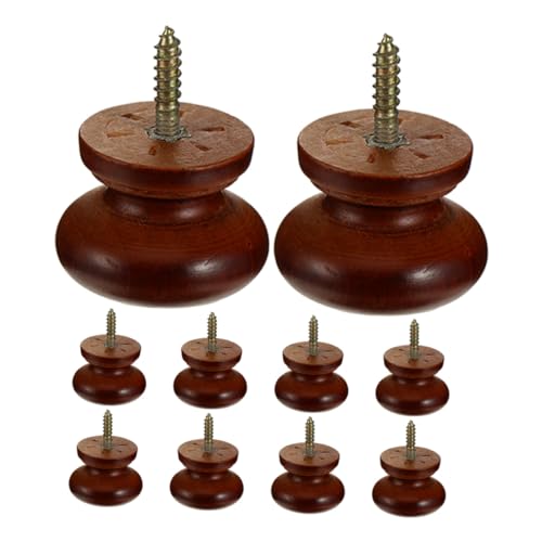 Mikinona 10 Stück Teiliges Runde Massivholz Schrankgriffe Selbstbohrend Einfache Montage Holzknöpfe für Küchenschubladen Kleiderschränke Möbel mit Komfortabler Einlochform Mikinona 10 Stück Teiliges Runde Massivholz Schrankgriffe Selbstbohrend Einfache Montage Holzknöpfe für Küchenschubladen Kleiderschränke Möbel mit Komfortabler Einlochform von Mikinona