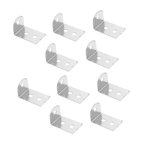 Mikinona 100 Stück Eckwinkel Halterung Metall Eckverbindung Stabiler Rahmenwinkel für Holzrahmen Präzise Langlebig und Korrosionsbeständig für Möbelbau und Diy Projekte von Mikinona