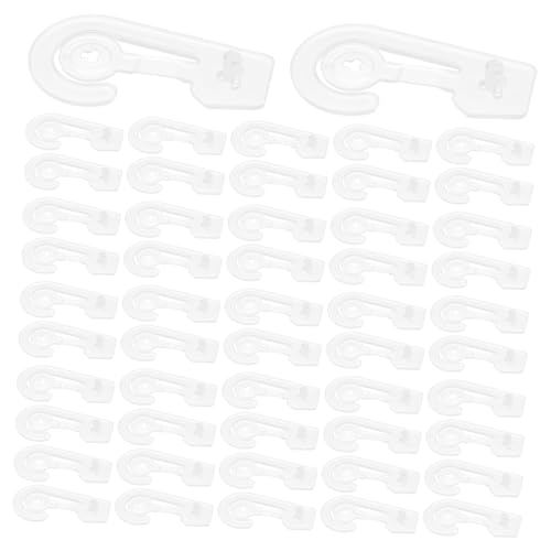 Mikinona 100 Stück Teiliges Kunststoff Haken für Dokumententaschen und Beutel Robuster Clip Halter für Küche Kleiderschrank Vielseitiger Organizer zur Sicheren Aufbewahrung und von Mikinona