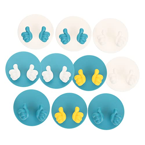 Mikinona 10stücke Steckerhalter Für Wand Selbstklebende Kunststoffhaken Kabelmanagementhaken Badezimmerhaken Wandkabel-organizer Mehrzweck-aufbewahrungslösung Einfach Anbringen Kratzfest La von Mikinona