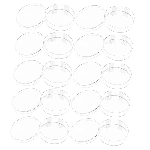 Mikinona 10Stücke Transparente Gewebekulturplatten mit Deckel für Laboranwendungen für Experimente Wissenschaftliche Papierverpackt von Mikinona