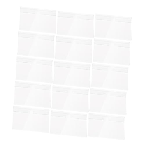 Mikinona 120 Stück Teiliges Transparentes Regal Etikettenhalter mit Clip Design Wiederverwendbar für Supermarkt Einzelhandel Drahtregale zur Preisschild und Produktauszeichnung Vielseitig von Mikinona