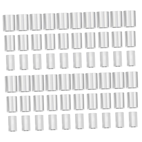 Mikinona 180 Stück Teiliges Aluminium Crimphülsen mit Förmigen Doppelloch Ösen Stabile Drahtseil Pressklemmen für Stahlseile Vielseitige Kabelschlaufen Leicht und Einfach zu Verarbeiten Mikinona 180 Stück Teiliges Aluminium Crimphülsen mit Förmigen Doppelloch Ösen Stabile Drahtseil Pressklemmen für Stahlseile Vielseitige Kabelschlaufen Leicht und Einfach zu Verarbeiten von Mikinona