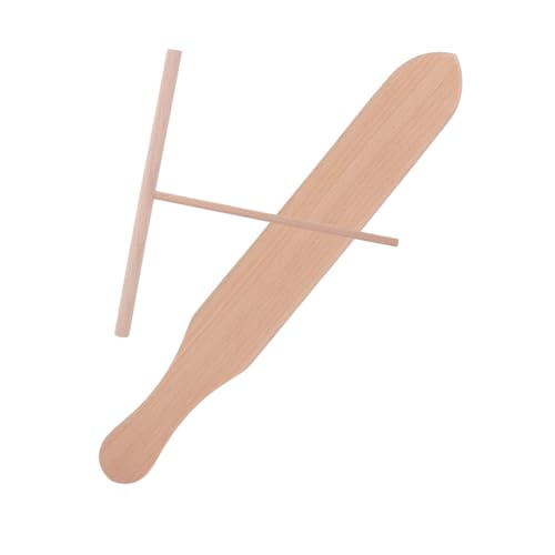 Mikinona 1Satz Küchenutensilien Für Pfannkuchen Und Crepes Teiliges Holz Crepe Spreader Kit Mit Großem Förmigen Teigverteiler Und Spatel Zu Reinigen von Mikinona
