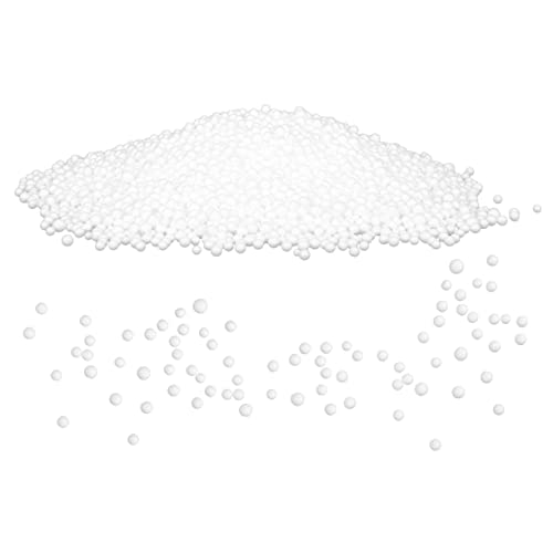 Mikinona Sitzsackfüllung 1 Beutel Schaumstoffperlen 0,5-1mm Bastelfüllung Für Sitzsäcke Kissen Puppen Blumendekorationen Leichtes Füllmaterial von Mikinona