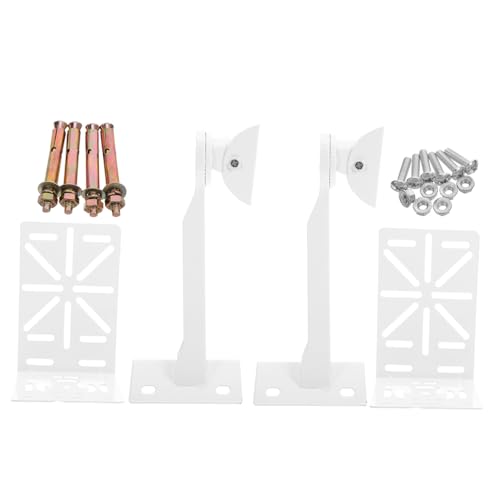 Mikinona 2 Sätze Robuste Überwachungskamera Eckhalterung Stahl mit Verstellbarem Winkel für Dome Kamera Wand Deckenmontage Platzsparend und Langlebig für Sichere Überwachung von Mikinona