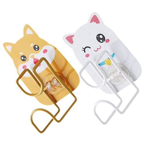 Mikinona 2 Stck. Wandhaken Waschbecken Aufhänger Cartoon Tierdesign Tragkraft Stark Ohne Bohren Für Bad Küche Aufbewahrung Mikinona 2 Stck. Wandhaken Waschbecken Aufhänger Cartoon Tierdesign Tragkraft Stark Ohne Bohren Für Bad Küche Aufbewahrung von Mikinona