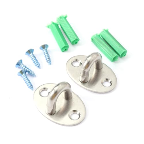 Mikinona 2 Stück Edelstahl Deckenhaken U Form Small mit Schrauben Stabile Befestigung für Leichte Dekorationen Wie Blumenampeln Ballons und Ornamente Gebürstete Oberfläche Rostfrei Mikinona 2 Stück Edelstahl Deckenhaken U Form Small mit Schrauben Stabile Befestigung für Leichte Dekorationen Wie Blumenampeln Ballons und Ornamente Gebürstete Oberfläche Rostfrei von Mikinona