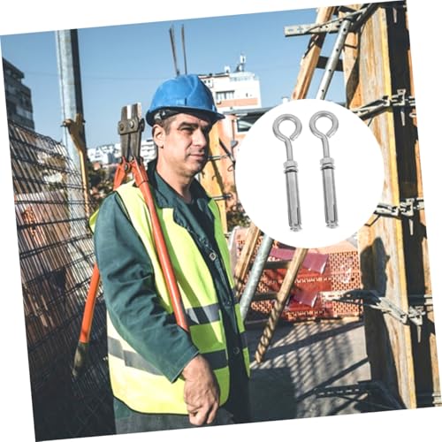 Mikinona 2 Stück Edelstahl Expansionsschrauben mit Ringhaken Schwerlast bolzenanker für Mauerwerkswände Korrosionsbeständig Einfache Montage Geeignet für Innen Außenbereich von Mikinona