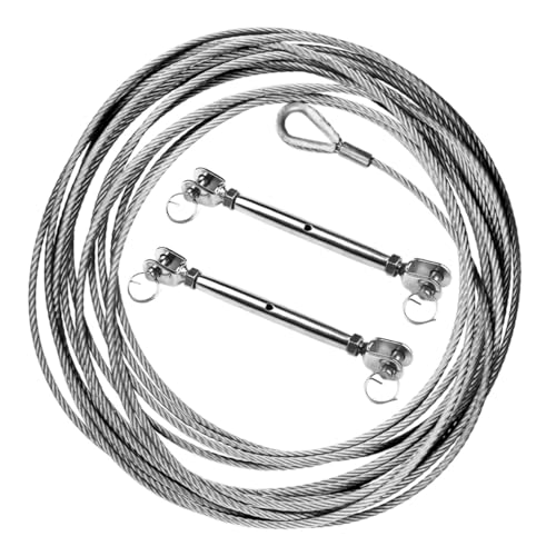 Mikinona 2 Stück Edelstahl Spannschrauben Korrosionsbeständige Drahtseil spannvorrichtung mit Sicherheitsdraht Robuste Geschlossene Turnbuckle für Industrie und Freizeitgebrauch Mikinona 2 Stück Edelstahl Spannschrauben Korrosionsbeständige Drahtseil spannvorrichtung mit Sicherheitsdraht Robuste Geschlossene Turnbuckle für Industrie und Freizeitgebrauch von Mikinona