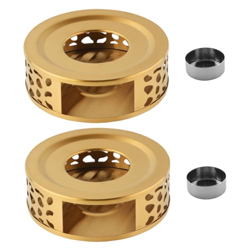 Mikinona 2 Stück Edelstahl Tee wärmer mit Kerzenhalter Tragbarer Teewärmer für Camping Outdoor Sicherer Kerzen stövchen Hält Getränke Warm bei Geselligen Teerunden Mikinona 2 Stück Edelstahl Tee wärmer mit Kerzenhalter Tragbarer Teewärmer für Camping Outdoor Sicherer Kerzen stövchen Hält Getränke Warm bei Geselligen Teerunden von Mikinona