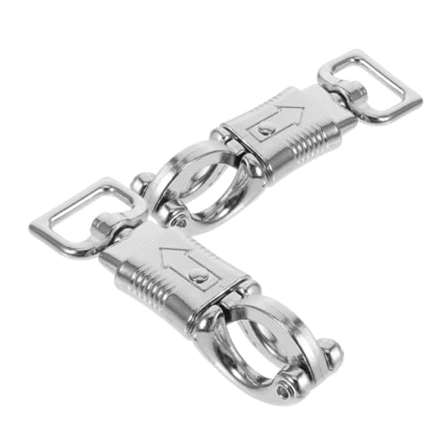 Mikinona 2 Stück Equestrian Schnellverschlusshaken aus Stabile Metall Snap Haken mit Federverschluss für Pferdegeschirr Outdoor Sportzubehör Sicherer und Verbindungskomfort von Mikinona