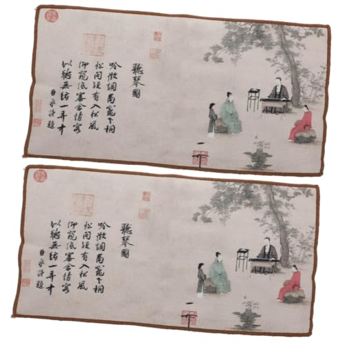 Mikinona 2 Stück Gingham-geschirrtücher Im Chinesischen Stil Grüne Teetücher von Mikinona