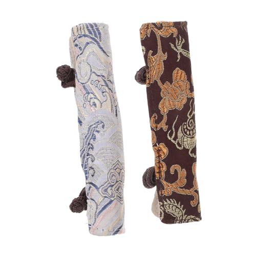 Mikinona 2 Stück Hitzebeständige Teekannen Griffschutzhüllen rutschfeste Griffüberzüge für Teekessel und Pfannen Isolierende Topfgriffhüllen Vintage Design Einfache Mikinona 2 Stück Hitzebeständige Teekannen Griffschutzhüllen rutschfeste Griffüberzüge für Teekessel und Pfannen Isolierende Topfgriffhüllen Vintage Design Einfache von Mikinona