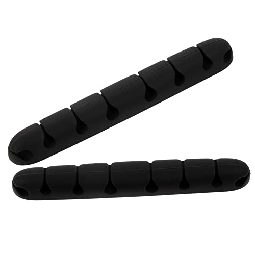 Mikinona 2 Stück Kabel Organizer Selbstklebender Slot Kabelhalter für Desktop USB Kabel Clips zur Ordentlichen Kabelführung Kompatibel mit Kabeln für Büro und Zuhause von Mikinona