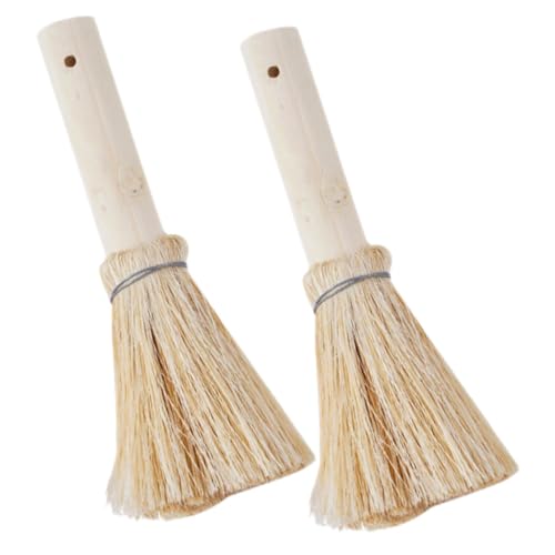 Mikinona 2 Stück Küchenbürsten mit Holzgriff Sanfte für Töpfe Pfannen und Geschirr Ergonomisches Design Schonend zu Kochgeschirr für Küchenreinigung von Mikinona
