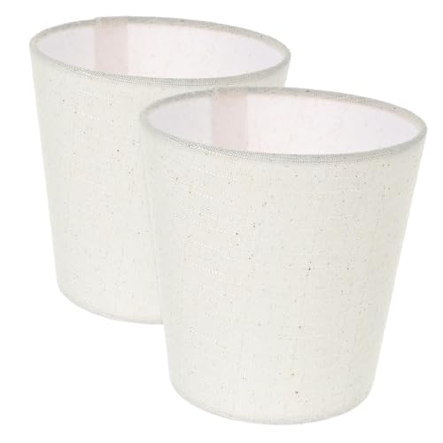 Mikinona 2 Stück Lampenschirm für Tischlampen Leichter Einfach zu Installierender Lampenschirm Vielseitig Einsetzbar für Schlafzimmer Wohnzimmer Passend zu Verschiedenen Einrichtungsstilen von Mikinona