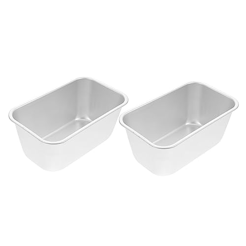 Mikinona 2Stücke Aluminium Backformen für Burgerkuchen und Toast Kreative Backformen für Brot und Kuchen für Backen zu Hause Antihaft-brotform Bäcker Zubehör von Mikinona