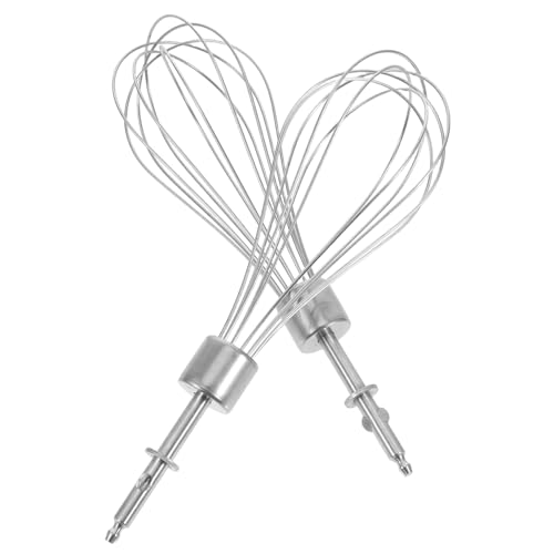 Mikinona 2 Stück Schneebesenaufsätze für Handmixer Effizienter Rühraufsatz zum Backen und Kochen Kompatibel mit Kleiner Handbohrmaschinen für Sahne und Eier von Mikinona