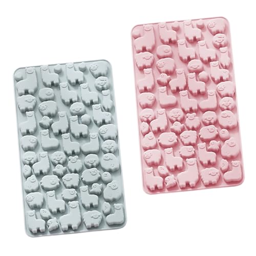 Mikinona 2pcs Alpaka Backform Silikon Schokolade Form Süßigkeiten Formen Formen von Mikinona