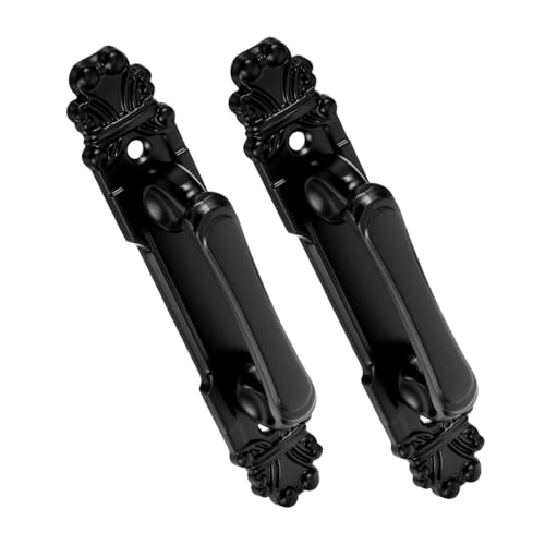 Mikinona 2 Stück Schwere Metall türgriffe für Scheunentore Rostbeständig Komfortabler Griff Einfache Montage Geeignet für Holz Aluminiumtüren Innen und Außen Rustikaler Retro stil von Mikinona