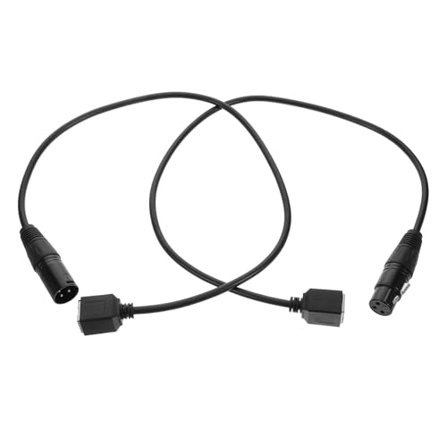 Mikinona 2 Stück Teiliges Bühnenlicht Adapterkabel Polig zu Stecker Verlängerungskabel Signalübertragung für Dj Bühnenbeleuchtung und Eventproduktion Kompatibel mit von Mikinona