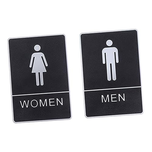 Mikinona 2 Stück Teiliges Wc Türschild mit Selbstklebendem Aufkleber Klare Männer Frauen symbole Leicht an Wand Glas Fliesen Anzubringen Rückstandsfrei Entfernbar für Hotel und Bad Mikinona 2 Stück Teiliges Wc Türschild mit Selbstklebendem Aufkleber Klare Männer Frauen symbole Leicht an Wand Glas Fliesen Anzubringen Rückstandsfrei Entfernbar für Hotel und Bad von Mikinona