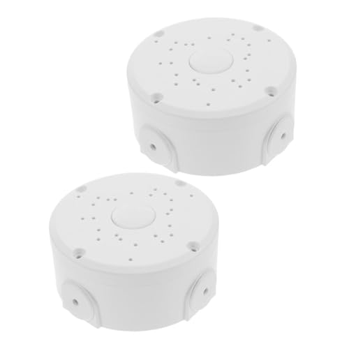 Mikinona 2 Stücke Wetterfeste Dome Kamera Halterung mit Kabelversteck Verstellbare Montageplatte für Outdoor Überwachungskameras wasserdichte Basis mit Multifunktionalem Lochdesign Weiß Mikinona 2 Stücke Wetterfeste Dome Kamera Halterung mit Kabelversteck Verstellbare Montageplatte für Outdoor Überwachungskameras wasserdichte Basis mit Multifunktionalem Lochdesign Weiß von Mikinona