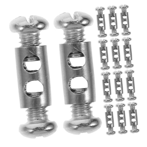 Mikinona 20 Stück Teiliges Doppelloch mit Schraubenden Rostfreie Stahlkabelhalter für Stahlseil Korrosionsbeständig Langlebig und Tragbar für Innen Außeneinsatz Mikinona 20 Stück Teiliges Doppelloch mit Schraubenden Rostfreie Stahlkabelhalter für Stahlseil Korrosionsbeständig Langlebig und Tragbar für Innen Außeneinsatz von Mikinona