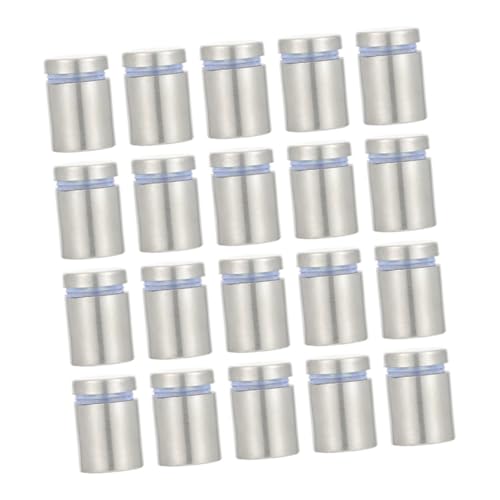 Mikinona 20 Stück Teiliges Edelstahl Werbeschrauben Rostfrei Korrosionsbeständig Hohl Glas Abstandshalter Nägel Installieren für Schilder Bilder und Dekoration in Büro Laden Restaurant von Mikinona