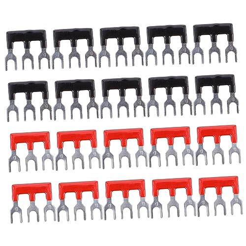 Mikinona 20 Stück Teiliges Zweireihiges Schraubklemmen Kurzschlussstreifen Rot Schwarz Kompatibel mit Tba Steckklemmen Vielseitig Einsetzbar für Elektroanschlüsse und Maschinen Mikinona 20 Stück Teiliges Zweireihiges Schraubklemmen Kurzschlussstreifen Rot Schwarz Kompatibel mit Tba Steckklemmen Vielseitig Einsetzbar für Elektroanschlüsse und Maschinen von Mikinona