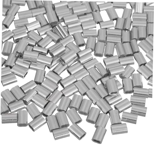 Mikinona 200 Stück Aluminium Crimpschlaufe Kabelpresshülsen Drahtseil Pressklemme Stark Haltbar Vielseitig Einsetzbar für Stahlseil Verbindung und Schnelle Montage Mikinona 200 Stück Aluminium Crimpschlaufe Kabelpresshülsen Drahtseil Pressklemme Stark Haltbar Vielseitig Einsetzbar für Stahlseil Verbindung und Schnelle Montage von Mikinona
