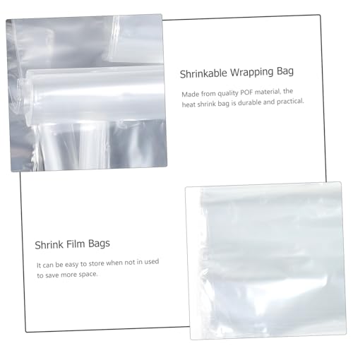 Mikinona 200 Stück Pof Schrumpffolie Beutel Transparente Verpackungsfolie mit Hoher Reißfestigkeit Hitzeaktivierbar und Vielseitig für Schuhe Kosmetik DIY Bpa frei und Praktisch Mikinona 200 Stück Pof Schrumpffolie Beutel Transparente Verpackungsfolie mit Hoher Reißfestigkeit Hitzeaktivierbar und Vielseitig für Schuhe Kosmetik DIY Bpa frei und Praktisch von Mikinona
