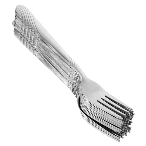 Mikinona 24 Stück Teiliges Dessertgabel mit Stilvollem Muster Langlebig Korrosionsbeständig Ergonomischer Griff Geeignet für Salat Dinner und Anlässe von Mikinona