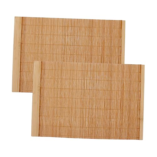 Mikinona 2stücke Bamboo Wood Tischset wasserdichte Isoliermatte Für Und Teetische Stilvolles Platzset Für Zuhause Restaurant Und Partys Mikinona 2stücke Bamboo Wood Tischset wasserdichte Isoliermatte Für Und Teetische Stilvolles Platzset Für Zuhause Restaurant Und Partys von Mikinona