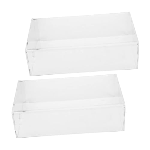 Mikinona 2Stücke Pack Kratzfeste Acryl Mausabdeckung Transparente Schutzhaube für Büro Zuhause Staubdicht Langlebig Kompatibel mit Standard Mäusen von Mikinona