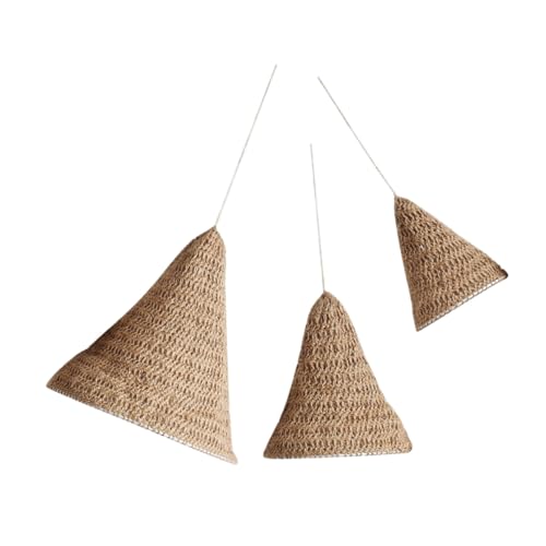 Mikinona 3 Stück Teiliges Boho Handgewebte Baumwoll-leinen Lampenschirme Dekorative Hängelampen für Wohnzimmer Schlafzimmer Landhausstil Mikinona 3 Stück Teiliges Boho Handgewebte Baumwoll-leinen Lampenschirme Dekorative Hängelampen für Wohnzimmer Schlafzimmer Landhausstil von Mikinona