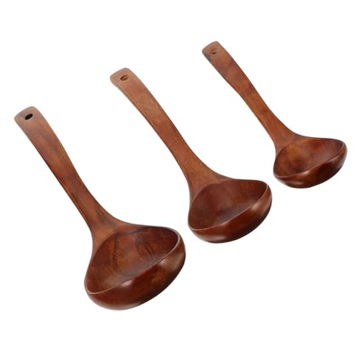 Mikinona 3 Stück Teiliges Holzlöffel mit Langem Stiel Suppenlöffel aus Hochwertigem Holz Glatte Oberfläche Leicht zu Reinigen Vielseitig für Zuhause Restaurant und Hotel Farblich Sortiert Mikinona 3 Stück Teiliges Holzlöffel mit Langem Stiel Suppenlöffel aus Hochwertigem Holz Glatte Oberfläche Leicht zu Reinigen Vielseitig für Zuhause Restaurant und Hotel Farblich Sortiert von Mikinona