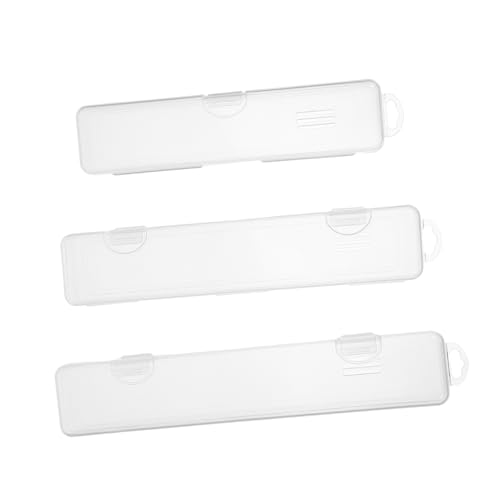 Mikinona 3 Stück Transparente Besteckbox mit Deckel Tragbarer Utensilienhalter aus Klarem Kunststoff für Camping Wandern Picknick und Reise Kompakte Aufbewahrungsbox für Sauberes Besteck Mikinona 3 Stück Transparente Besteckbox mit Deckel Tragbarer Utensilienhalter aus Klarem Kunststoff für Camping Wandern Picknick und Reise Kompakte Aufbewahrungsbox für Sauberes Besteck von Mikinona