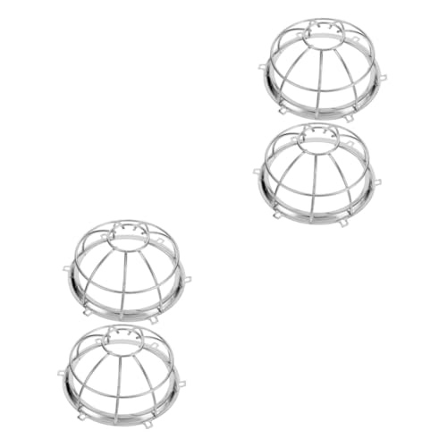 Mikinona 4 Stck. Schutzabdeckung für Feuersprinkler aus robustem Eisen Transparente Schutzhaube für Sprinklerköpfe Stoßfeste und langlebige Feuermelder Schutzvorrichtung von Mikinona